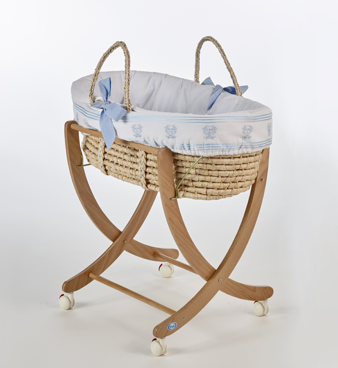 Introducing <b>Isabella</b>: our beautiful Moses Basket is available in Blue, Gray, Mint and Pink.
